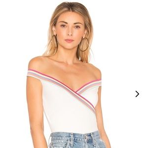 Lovers + Friends Freida Rainbow Bodysuit